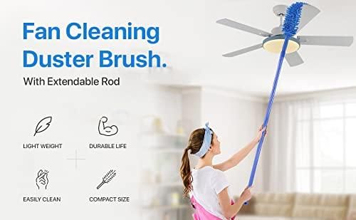 Cleaning Brush Feather Microfiber Duster with Extendable Rod